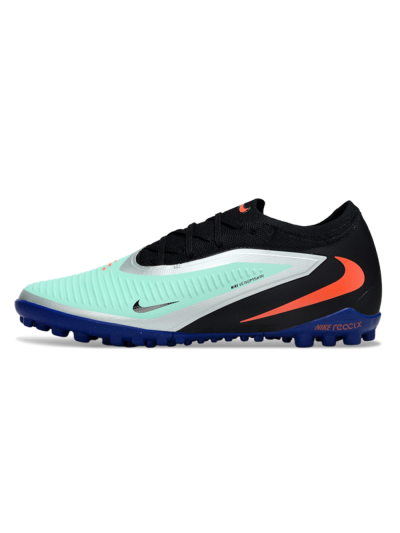 Nike Phantom 6 Low Elite TF Artificial Turf Soccer Shoes - Aqua/Coral Blue/Slate Black