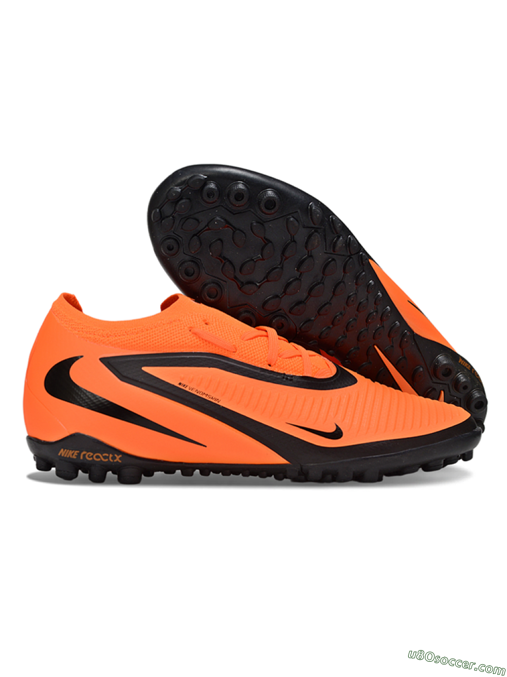 Nike Phantom 6 Low Elite TF Artificial Turf Soccer Shoes - Orange/Black/Neon Orange 1