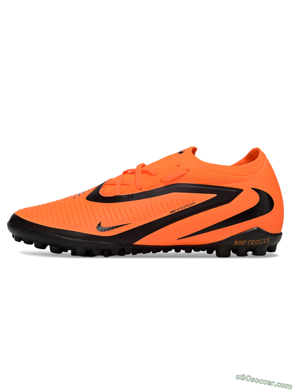 Nike Phantom 6 Low Elite TF Artificial Turf Soccer Shoes - Orange/Black/Neon Orange 2