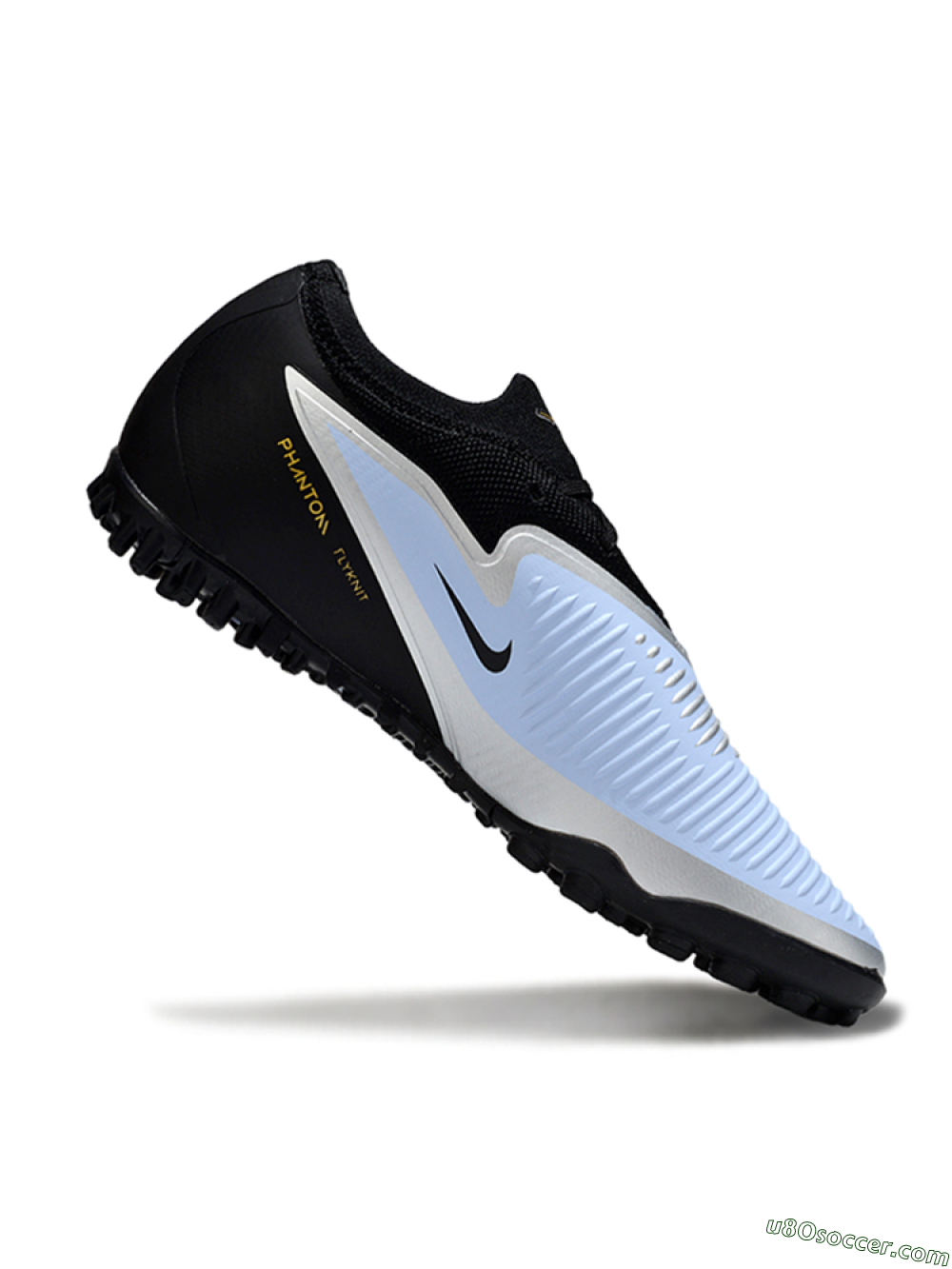 Nike Phantom 6 Low Elite TF Artificial Turf Soccer Shoes - Blue/Midnight Black/Metallic Gold 4