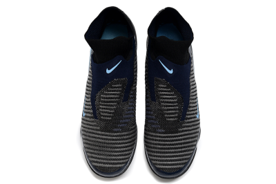 Nike Phantom 6 Elite TF Artificial Turf Soccer Shoes - Black/Navy Blue/Sky Blue