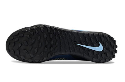 Nike Phantom 6 Elite TF Artificial Turf Soccer Shoes - Black/Navy Blue/Sky Blue