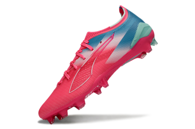 Puma Ultra Ultimate FG Firm Ground Soccer Cleats - Pink/Aqua Splash/Coral Burst