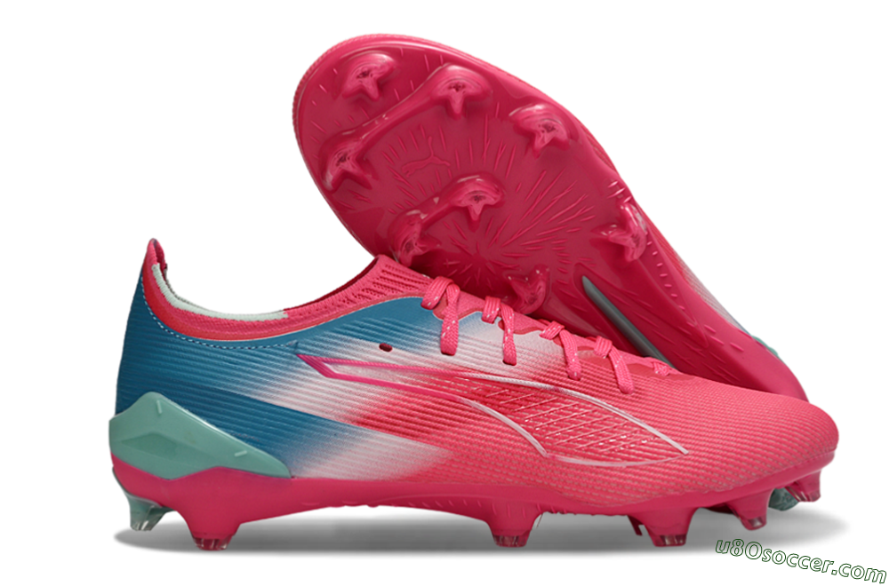 Puma Ultra Ultimate FG Firm Ground Soccer Cleats - Pink/Aqua Splash/Coral Burst 1