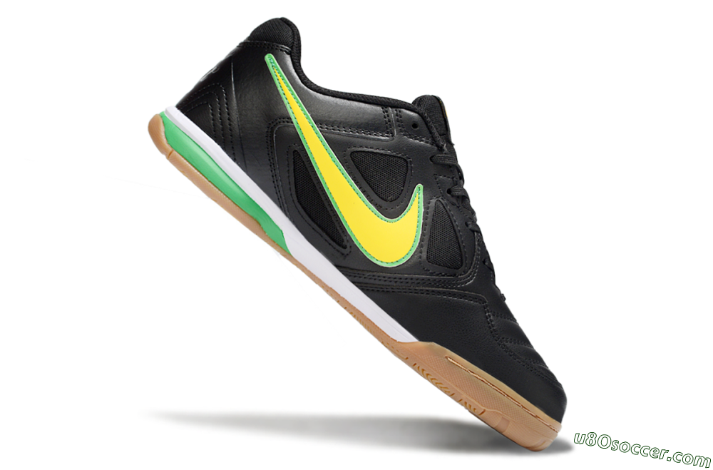 Supreme x Nike SB Gato IC Indoor & Futsal Soccer Shoes - Black/Lime Green/Yellow Glow 4