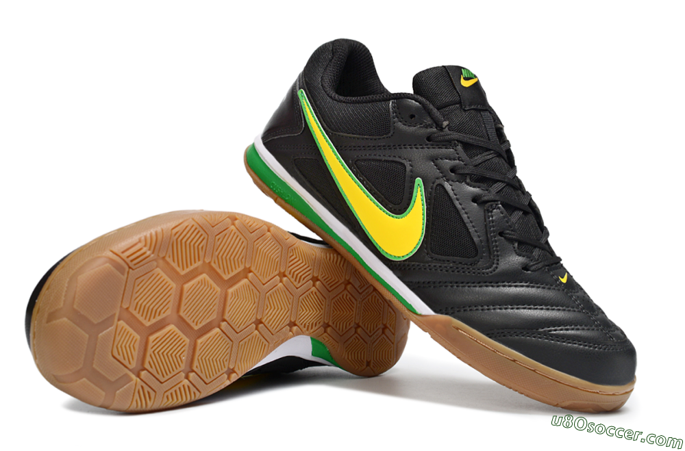 Supreme x Nike SB Gato IC Indoor & Futsal Soccer Shoes - Black/Lime Green/Yellow Glow 0