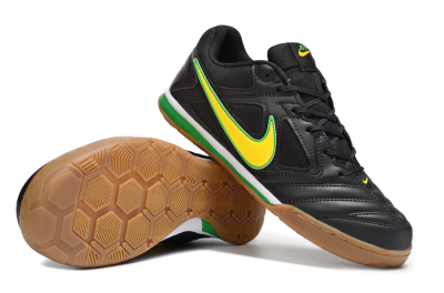 Supreme x Nike SB Gato IC Indoor & Futsal Soccer Shoes - Black/Lime Green/Yellow Glow
