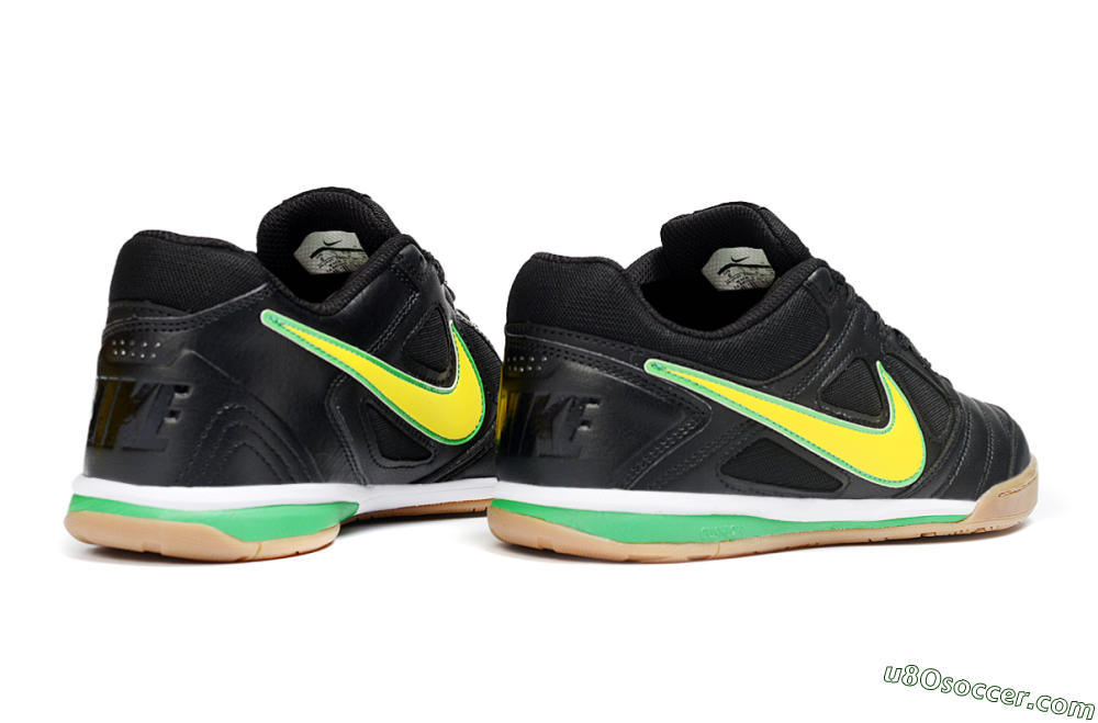 Supreme x Nike SB Gato IC Indoor & Futsal Soccer Shoes - Black/Lime Green/Yellow Glow 6