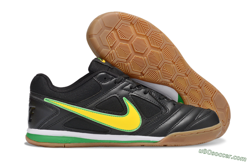 Supreme x Nike SB Gato IC Indoor & Futsal Soccer Shoes - Black/Lime Green/Yellow Glow 1