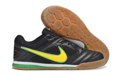 Supreme x Nike SB Gato IC Indoor & Futsal Soccer Shoes - Black/Lime Green/Yellow Glow