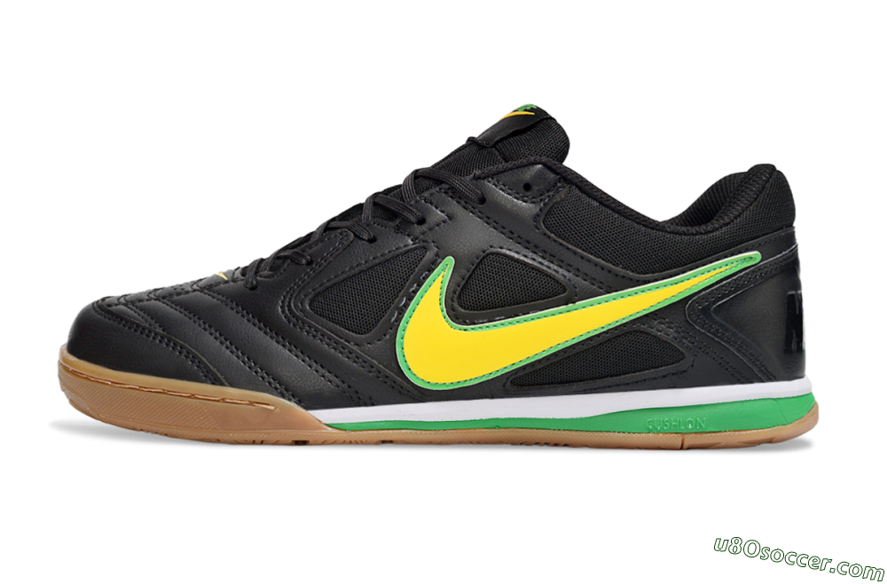 Supreme x Nike SB Gato IC Indoor & Futsal Soccer Shoes - Black/Lime Green/Yellow Glow 2