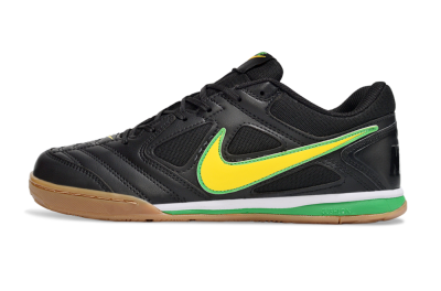 Supreme x Nike SB Gato IC Indoor & Futsal Soccer Shoes - Black/Lime Green/Yellow Glow