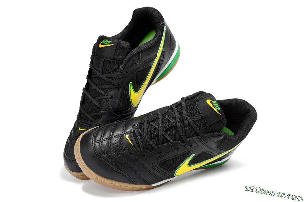 Supreme x Nike SB Gato IC Indoor & Futsal Soccer Shoes - Black/Lime Green/Yellow Glow 3