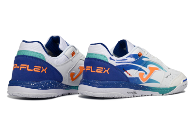 Joma Top Flex IC Indoor & Futsal Soccer Shoes - Blue/Ocean Blue/Splashing Coral