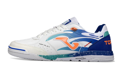 Joma Top Flex IC Indoor & Futsal Soccer Shoes - Blue/Ocean Blue/Splashing Coral