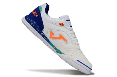 Joma Top Flex IC Indoor & Futsal Soccer Shoes - Blue/Ocean Blue/Splashing Coral