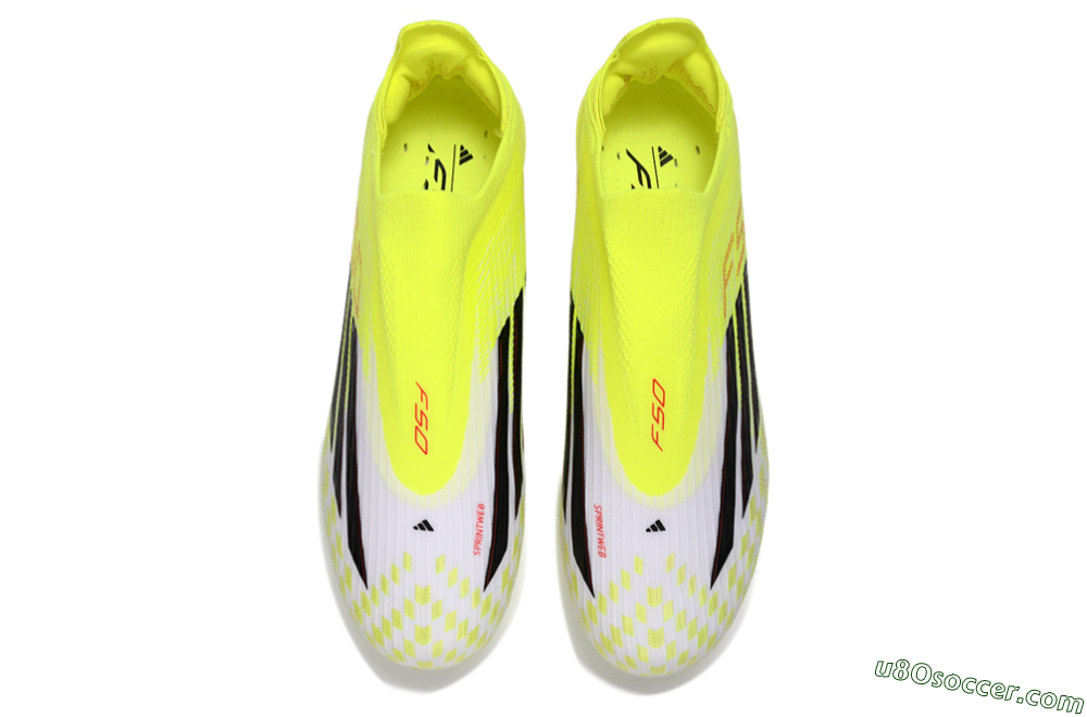 Adidas F50 Lightstrike Pro Laceless FG Firm Ground Soccer Cleats - Yellow/Luminous Yellow/Electric Green 4