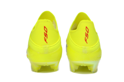 Adidas F50 Lightstrike Pro Laceless FG Firm Ground Soccer Cleats - Yellow/Luminous Yellow/Electric Green