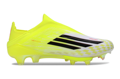 Adidas F50 Lightstrike Pro Laceless FG Firm Ground Soccer Cleats - Yellow/Luminous Yellow/Electric Green