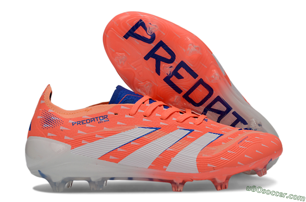 Adidas Predator 25 Elite FG Firm Ground Soccer Cleats - Pink/Electric Pink/White 1