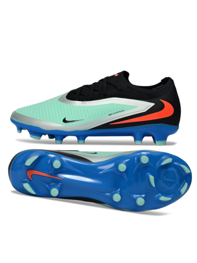 Nike Phantom 6 Low Elite FG Firm Ground Soccer Cleats - Aqua/Coral Blue/Silver