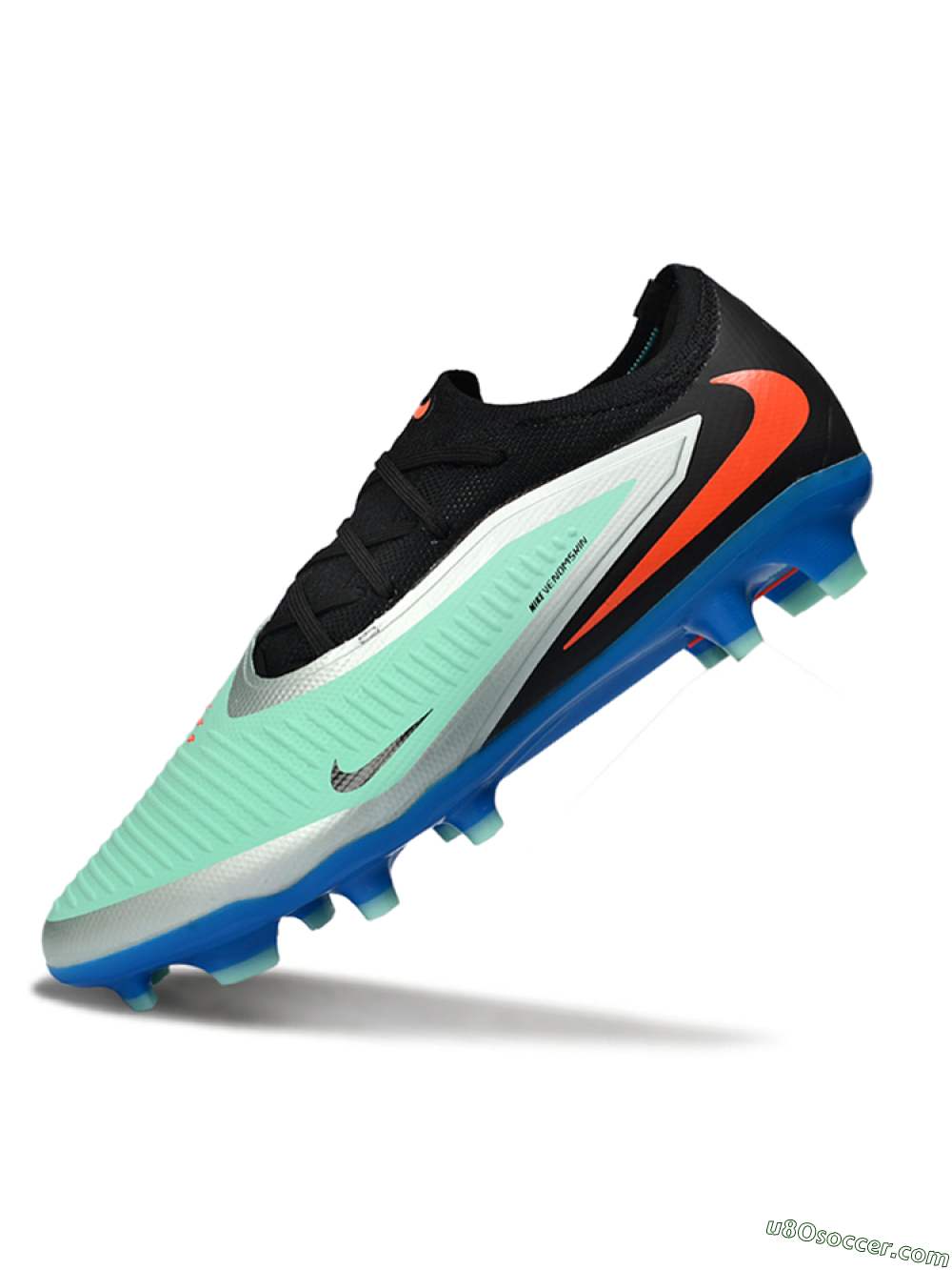 Nike Phantom 6 Low Elite FG Firm Ground Soccer Cleats - Aqua/Coral Blue/Silver 5