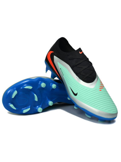 Nike Phantom 6 Low Elite FG Firm Ground Soccer Cleats - Aqua/Coral Blue/Silver