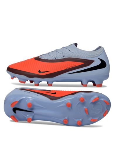 Nike Phantom 6 Low Elite FG Firm Ground Soccer Cleats - Orange/Blue Skies/Crimson Wave
