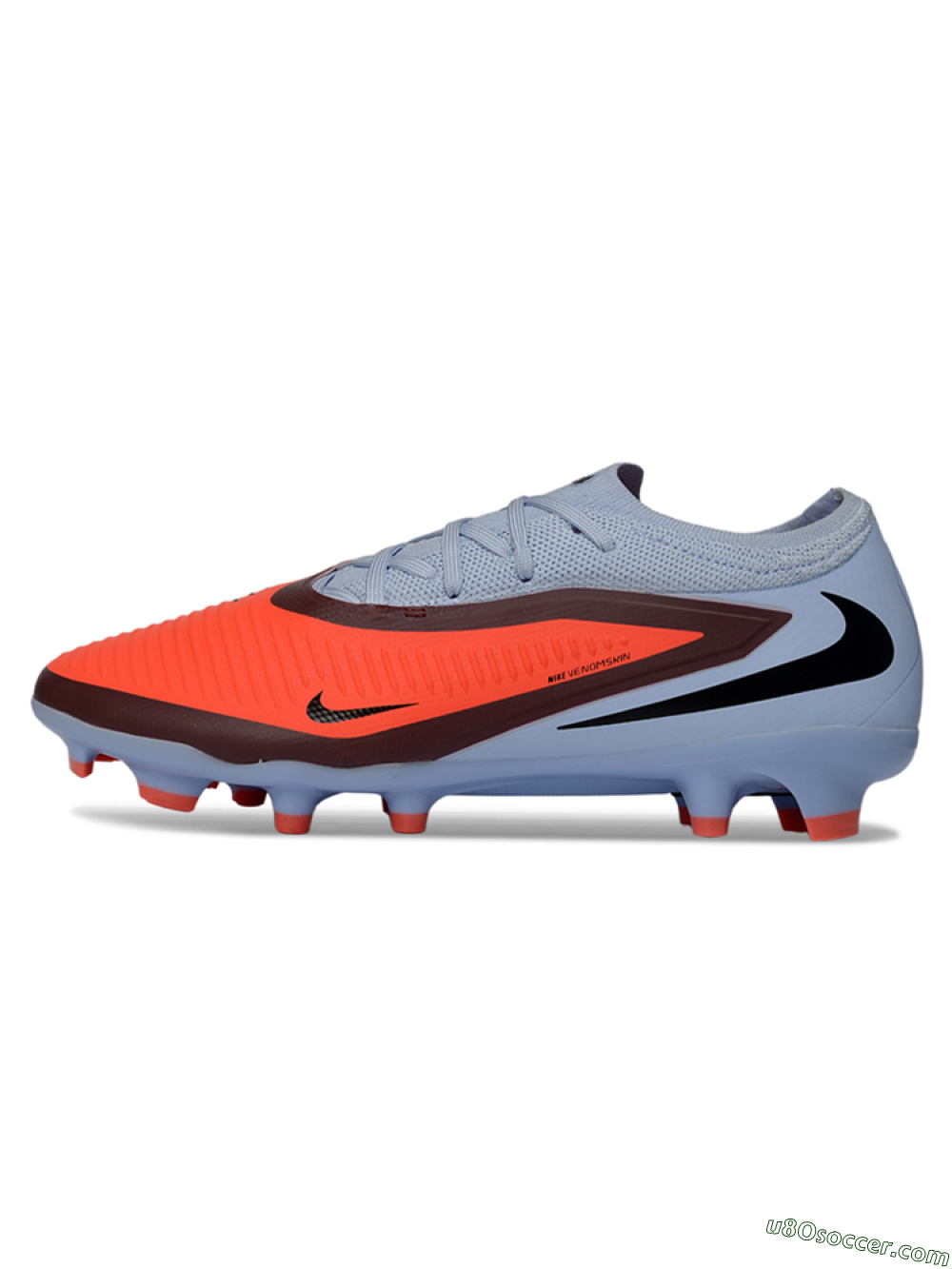 Nike Phantom 6 Low Elite FG Firm Ground Soccer Cleats - Orange/Blue Skies/Crimson Wave 2