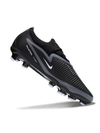 Nike Phantom 6 Low Elite FG Firm Ground Soccer Cleats - Black/Slate Gray/Icy Blue