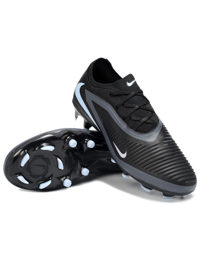 Nike Phantom 6 Low Elite FG Firm Ground Soccer Cleats - Black/Slate Gray/Icy Blue