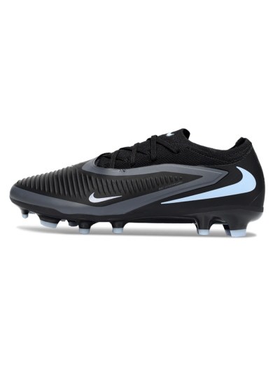 Nike Phantom 6 Low Elite FG Firm Ground Soccer Cleats - Black/Slate Gray/Icy Blue