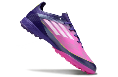 Adidas F50 Pro TF Artificial Turf Soccer Shoes - Purple/Bright Pink/Neon Yellow