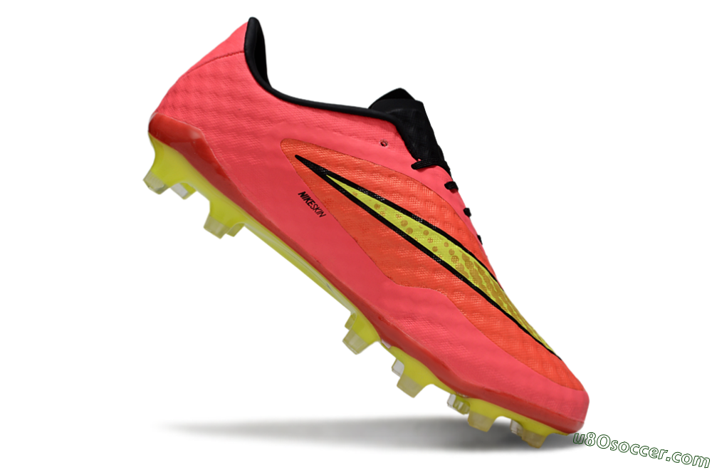 Nike Hypervenom Phantom FG Firm Ground Soccer Cleats - Magenta/Bright Pink/Volt Yellow 4