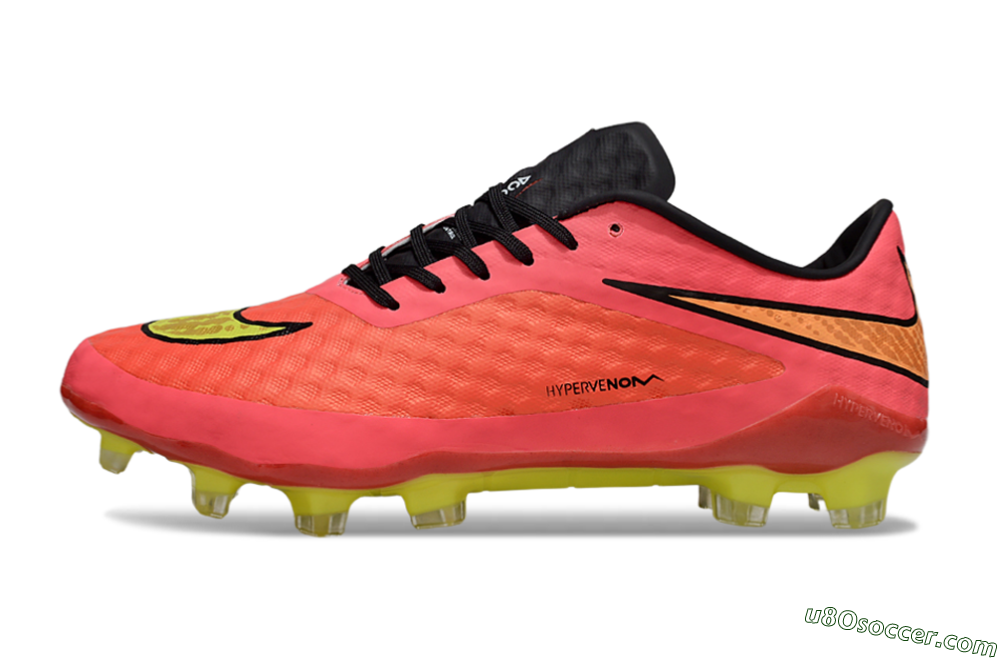 Nike Hypervenom Phantom FG Firm Ground Soccer Cleats - Magenta/Bright Pink/Volt Yellow 2