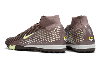 Nike Air Zoom Mercurial Superfly 10 Elite TF Artificial Turf Soccer Shoes - Brown/Lime Green/Charcoal Grey