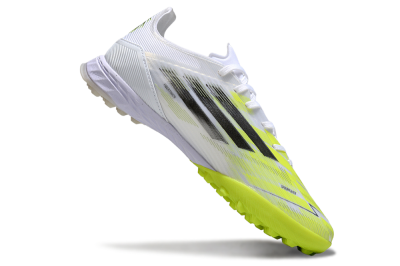 Adidas F50 Pro TF Artificial Turf Soccer Shoes - White/Electric Yellow/Phantom Grey