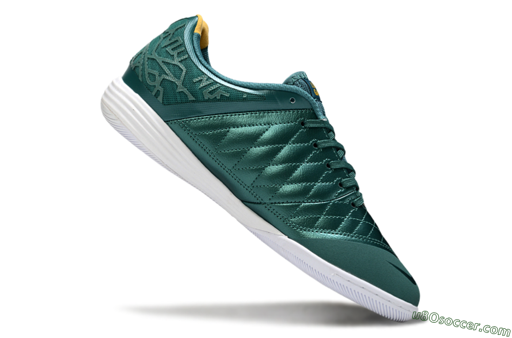 Nike Lunar Gato 2 IC Indoor & Futsal Soccer Shoes - Teal/Golden Accent/White Sole 4