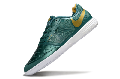 Nike Lunar Gato 2 IC Indoor & Futsal Soccer Shoes - Teal/Golden Accent/White Sole