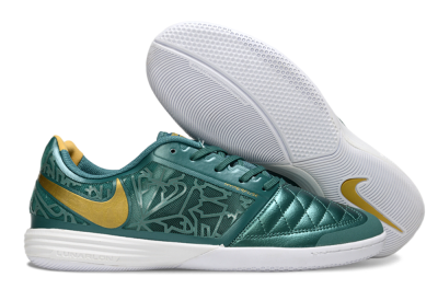 Nike Lunar Gato 2 IC Indoor & Futsal Soccer Shoes - Teal/Golden Accent/White Sole