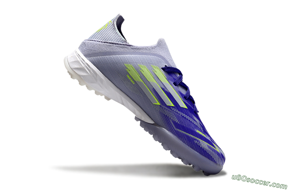 Adidas F50 Elite TF Artificial Turf Soccer Shoes - Purple/Electric Green/Soft Gray 3