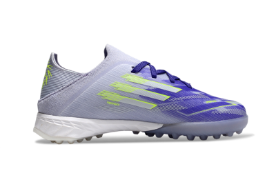 Adidas F50 Elite TF Artificial Turf Soccer Shoes - Purple/Electric Green/Soft Gray