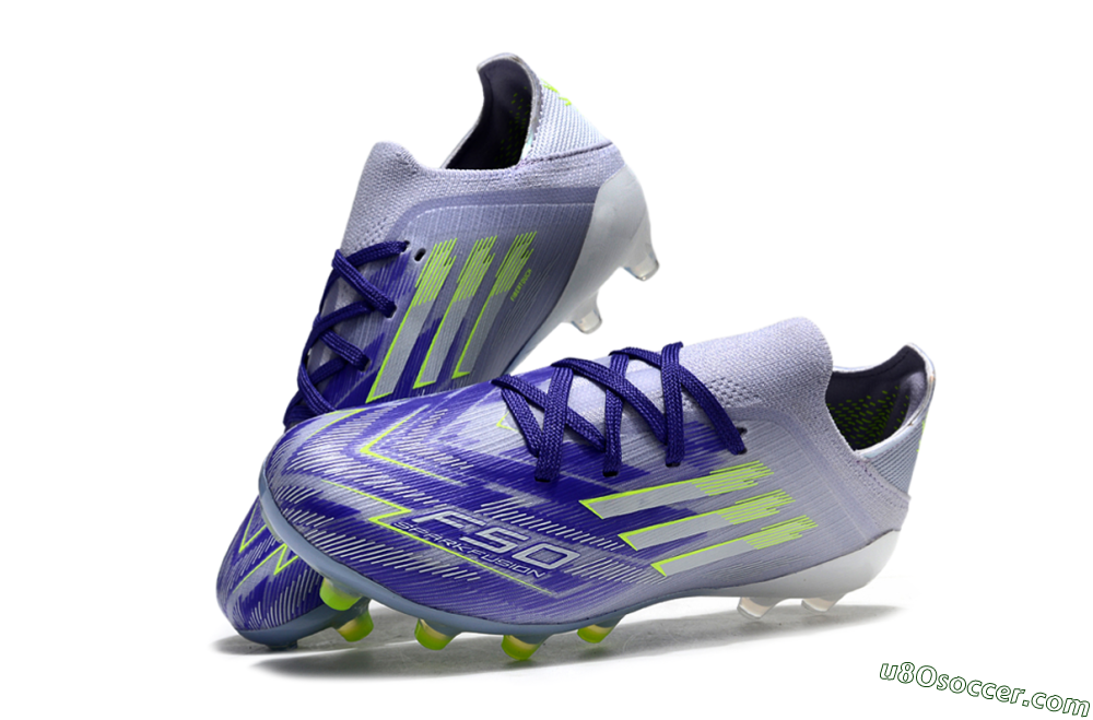Adidas F50 Elite FG Firm Ground Soccer Cleats - Purple/Vibrant Purple/Electric Yellow 2