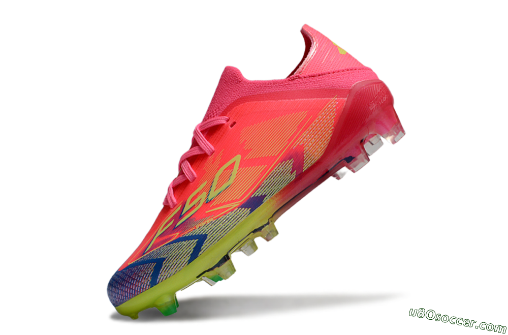 Adidas F50 Elite FG Firm Ground Soccer Cleats - Pink/Electric Pink/Neon Green 4