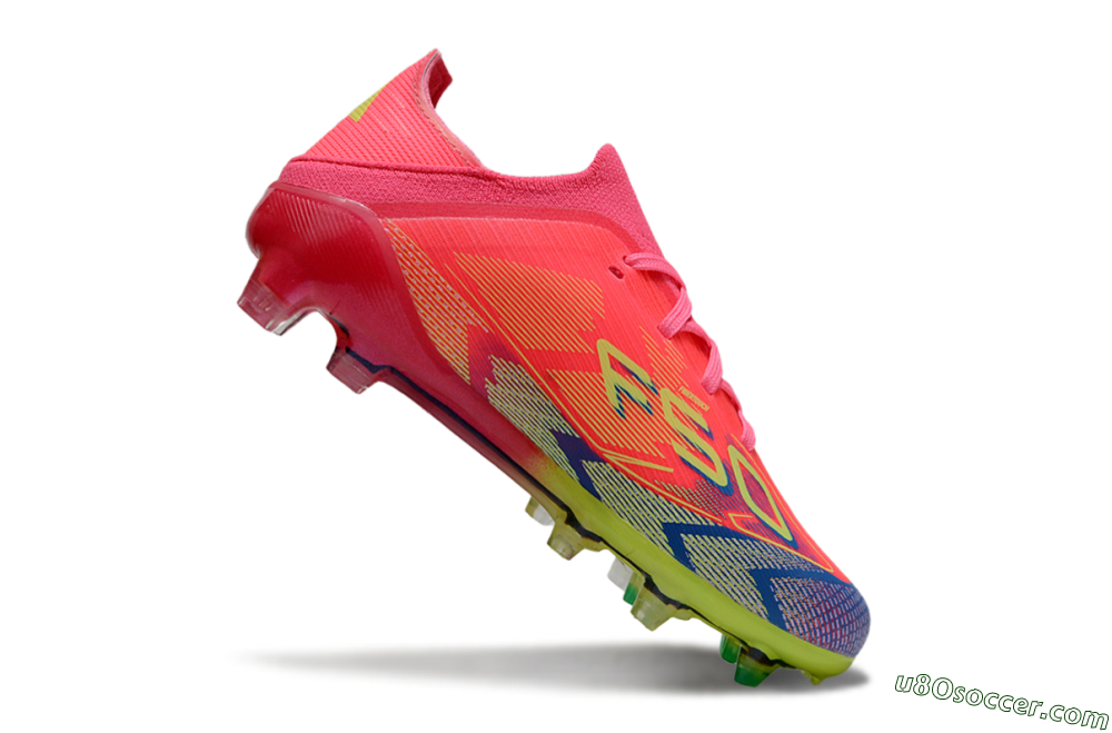 Adidas F50 Elite FG Firm Ground Soccer Cleats - Pink/Electric Pink/Neon Green 3