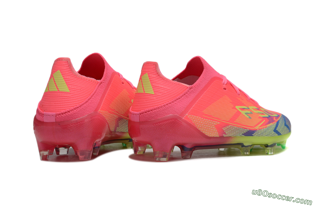 Adidas F50 Elite FG Firm Ground Soccer Cleats - Pink/Electric Pink/Neon Green 5