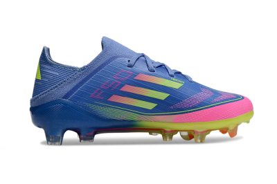 Adidas F50 Elite FG Firm Ground Soccer Cleats - Blue/Neon Pink/Florescent Yellow