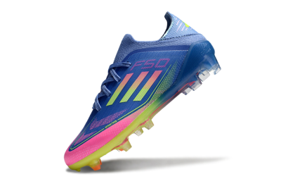 Adidas F50 Elite FG Firm Ground Soccer Cleats - Blue/Neon Pink/Florescent Yellow