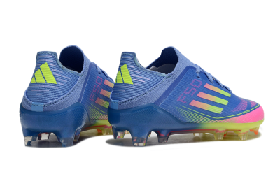 Adidas F50 Elite FG Firm Ground Soccer Cleats - Blue/Neon Pink/Florescent Yellow