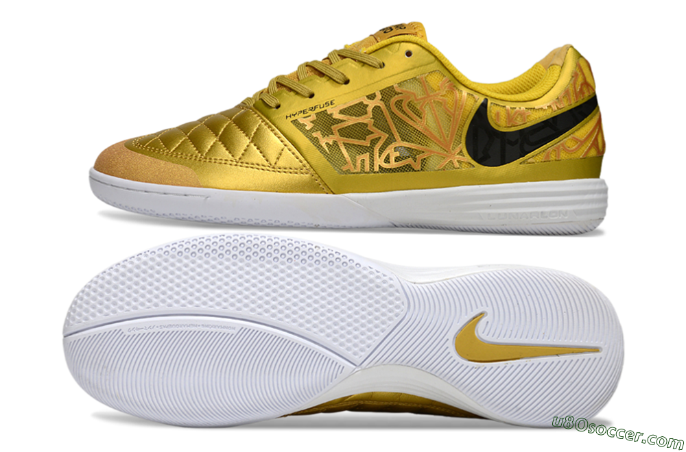 Nike Lunar Gato 2 IC Indoor & Futsal Soccer Shoes - Yellow/Golden Yellow/Bright Sunshine 0